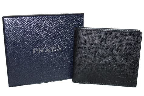 prada black wallet mens|prada wallet men sale.